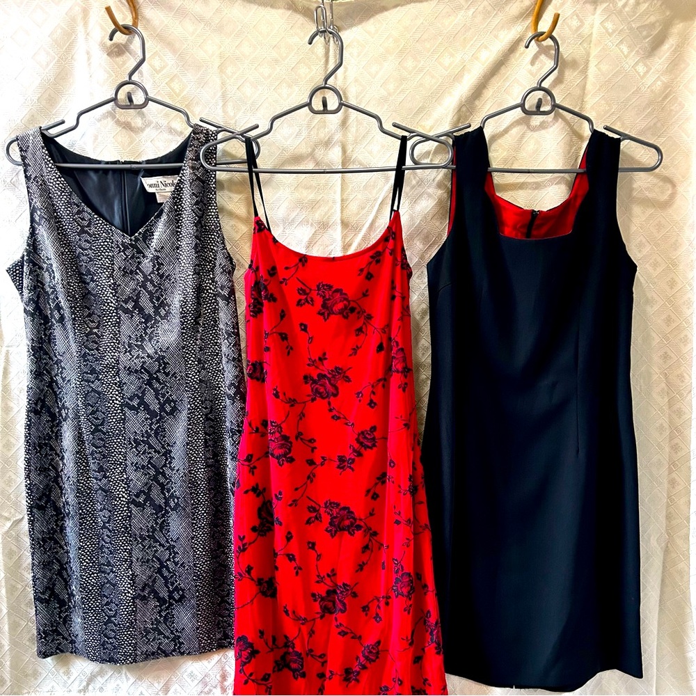 Lot of 3 Medium and Size 8 Party or Prom Dresses